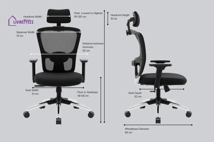 Jupiter Superb High Back Mesh Office Chair Efficient Chairs