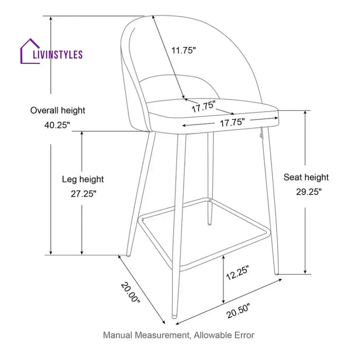 Kabir Beige Elmore Bar Stool