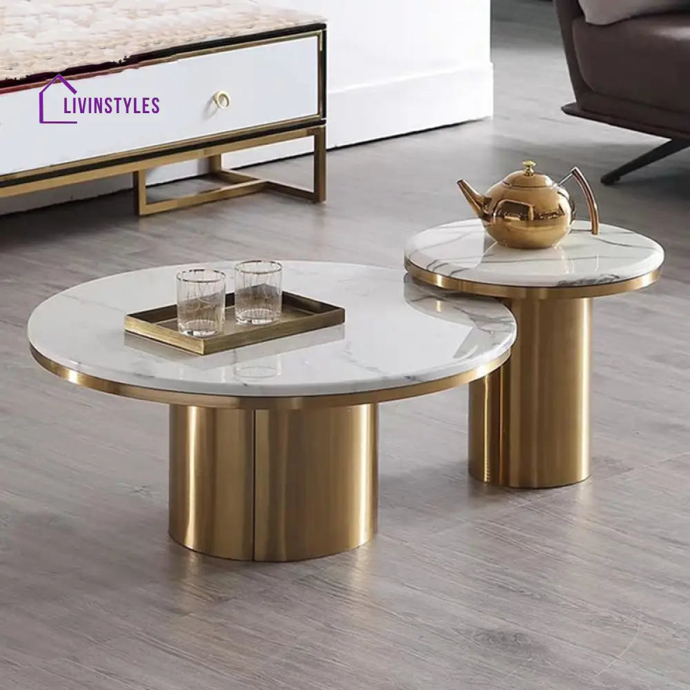 Kairo Luxurious Marble Top Coffee Table Tables