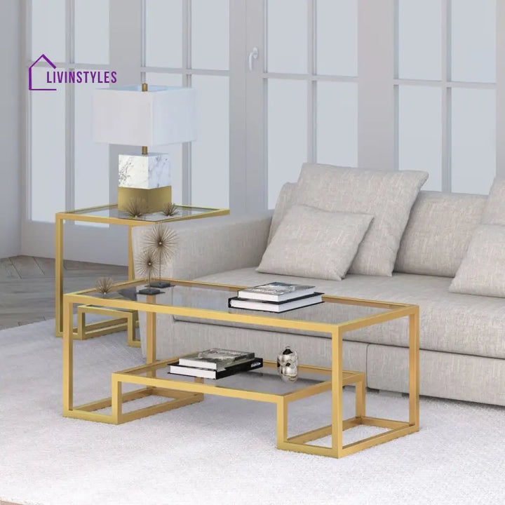 Karuna Metal Coffee Table For Living Room