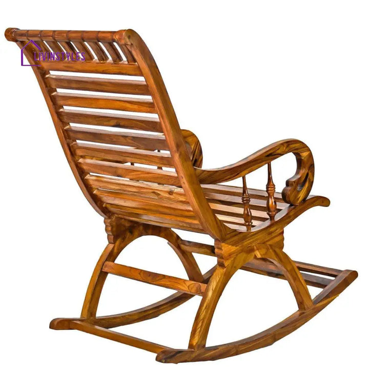 Karuna Sheesham Wood Rocking Chair For Living Room