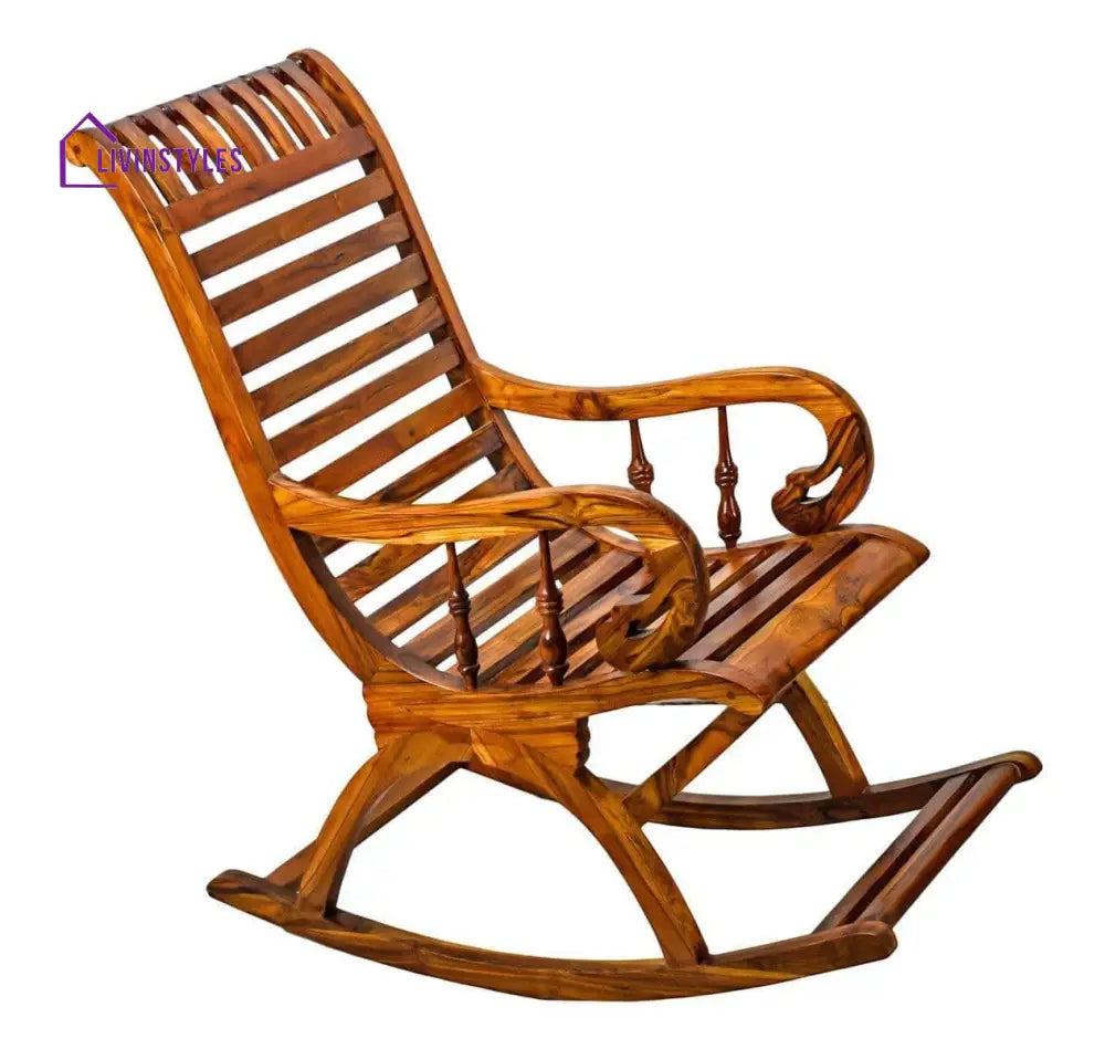 Karuna Sheesham Wood Rocking Chair For Living Room