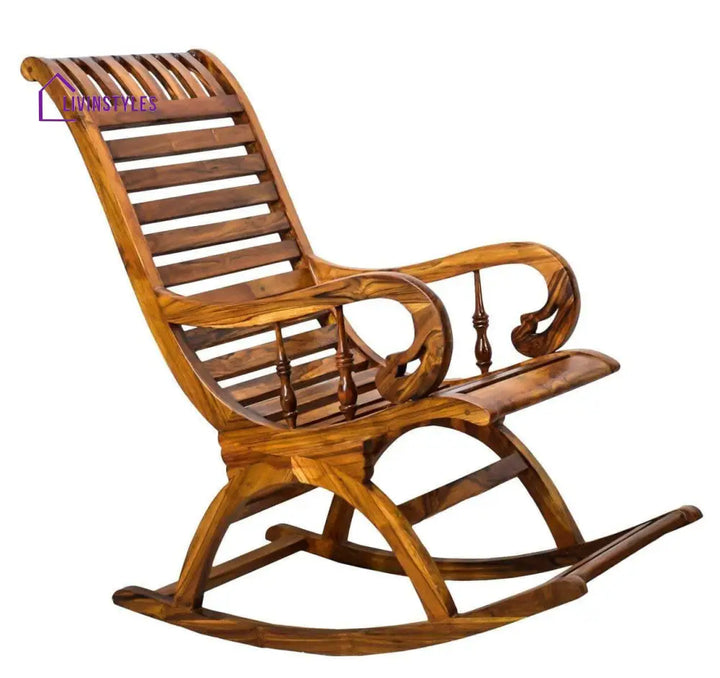 Karuna Sheesham Wood Rocking Chair For Living Room