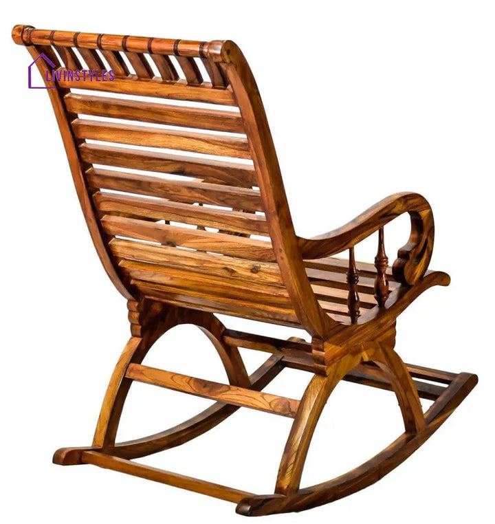 Karuna Sheesham Wood Rocking Chair For Living Room