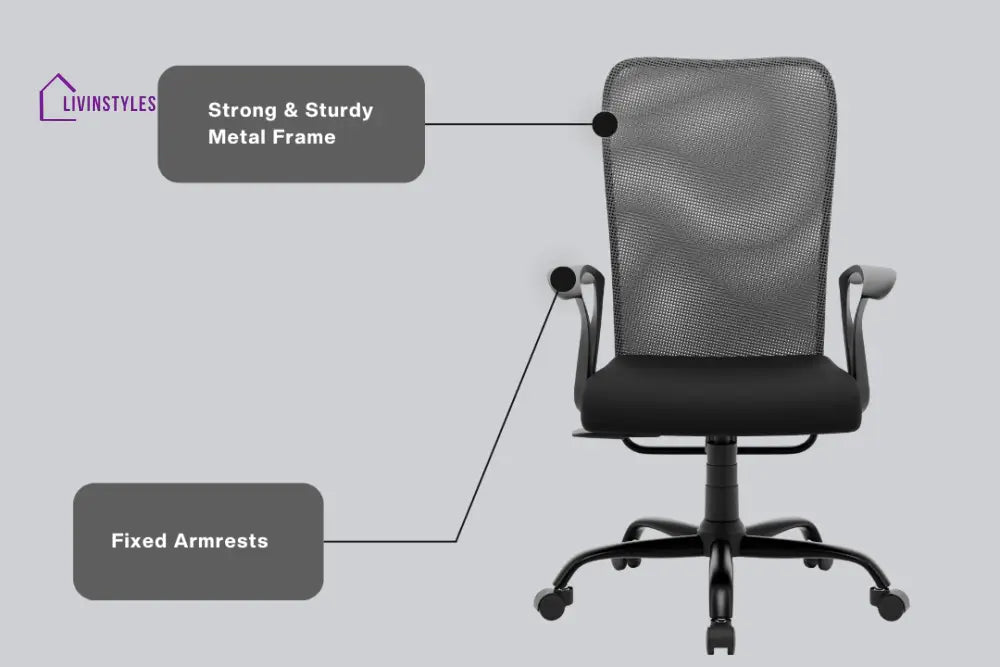 Kashish Seoul Mid Back Basic Chair Basics