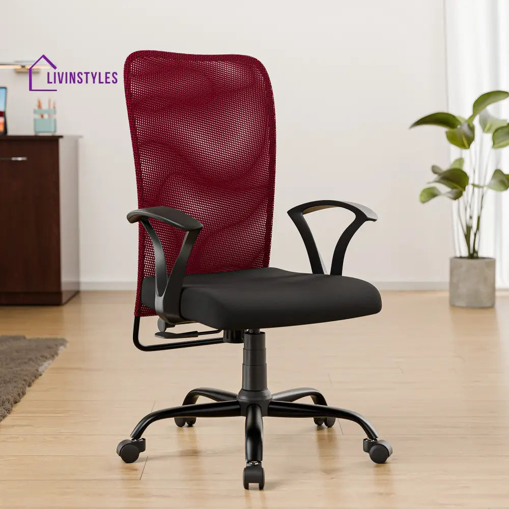 Kashish Seoul Mid Back Basic Chair Basics