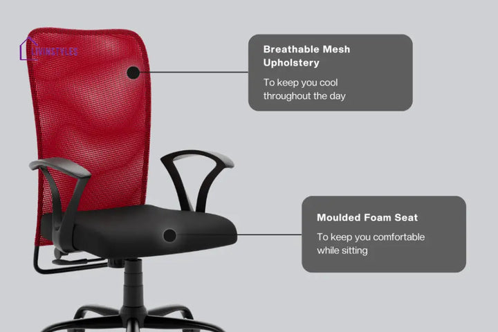 Kashish Seoul Mid Back Basic Chair Basics