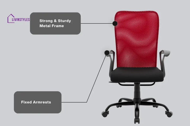 Kashish Seoul Mid Back Basic Chair Basics