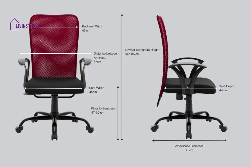 Kashish Seoul Mid Back Basic Chair Basics