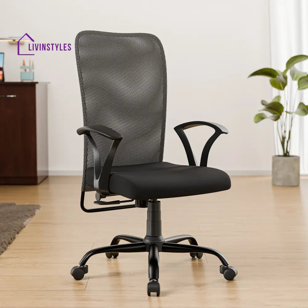 Kashish Seoul Mid Back Basic Chair Basics