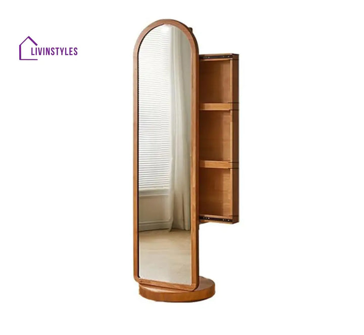 Kavita Wooden Full-Length Mirror With Storage Mirrors