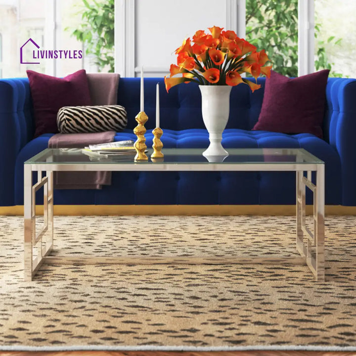 Kavya Metal Coffee Table For Living Room