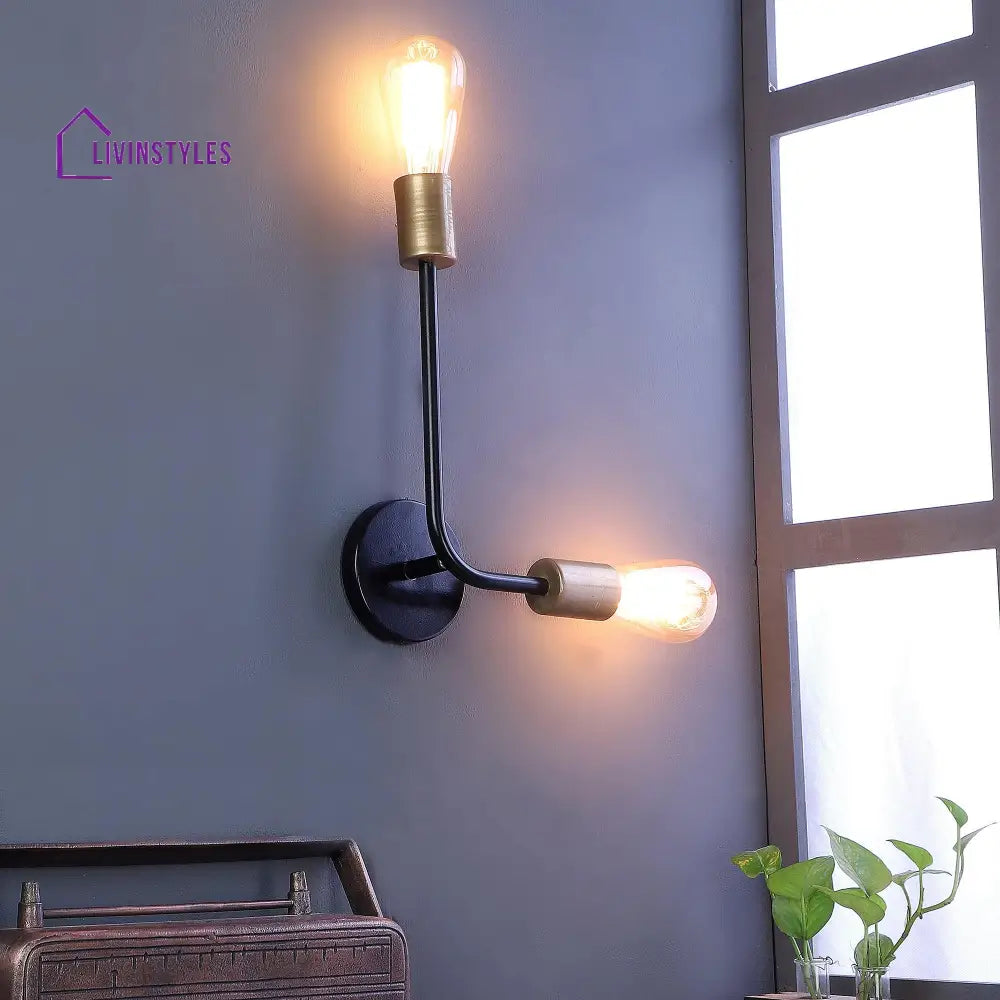 Kelda Black Metal Wall Light By Ss Lightings Lamp