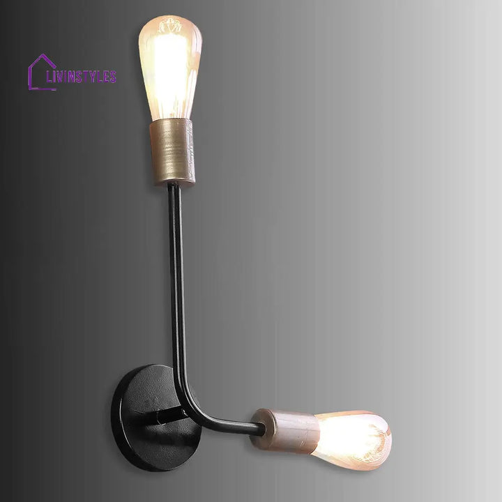 Kelda Black Metal Wall Light By Ss Lightings Lamp