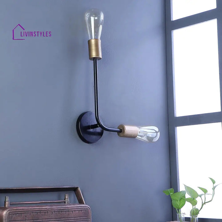 Kelda Black Metal Wall Light By Ss Lightings Lamp