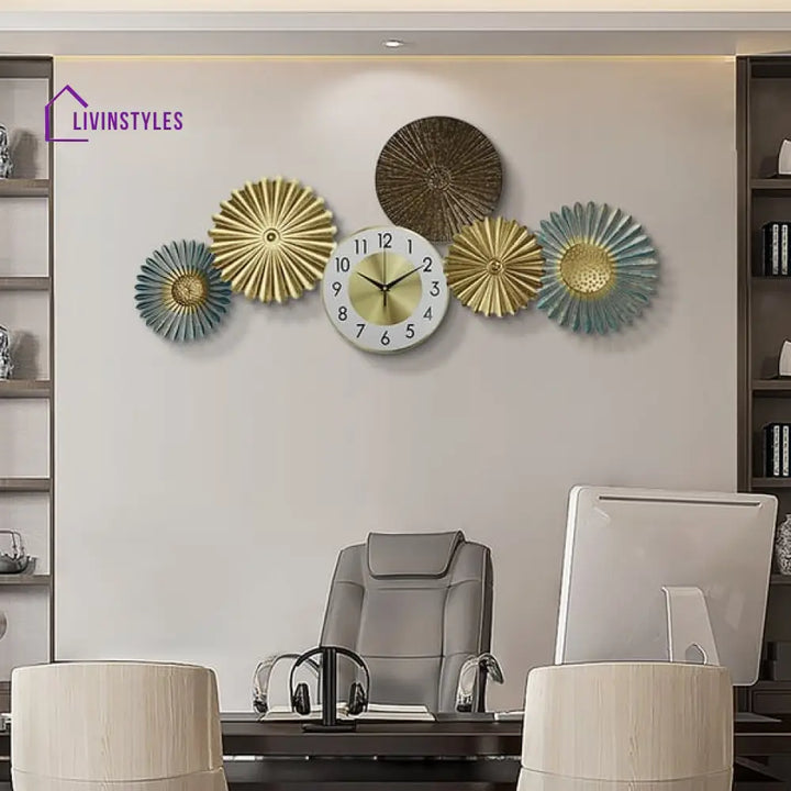 Kevalya Metal Wall Clock