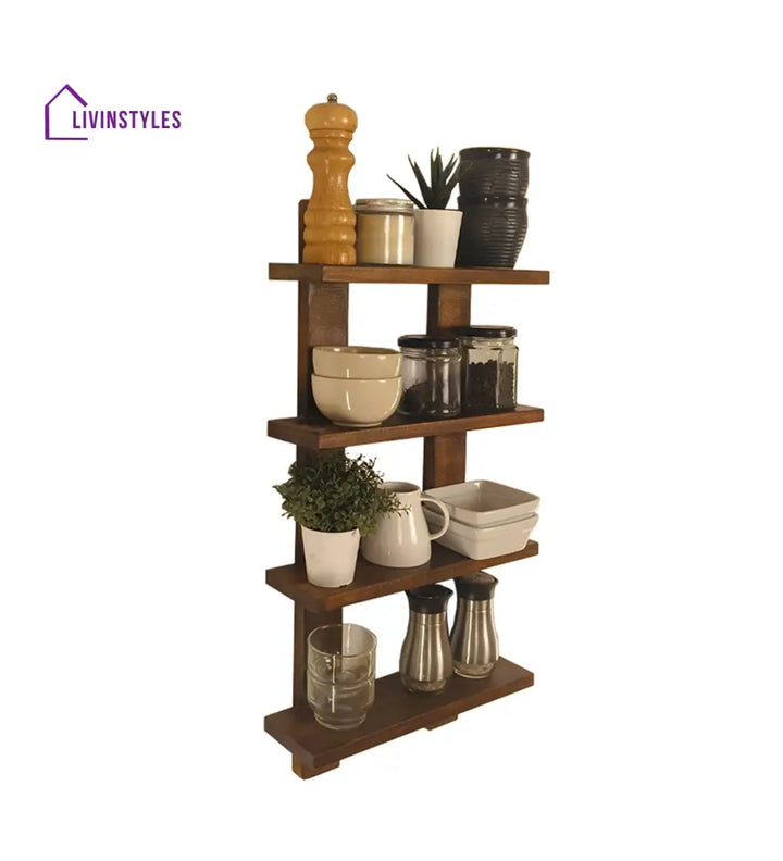 Killy Wooden Wall Shelf Kitchen