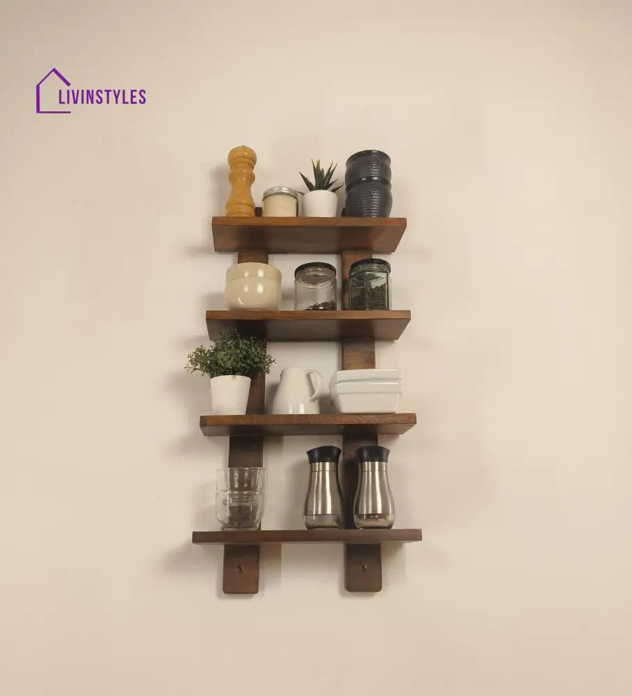 Killy Wooden Wall Shelf Kitchen