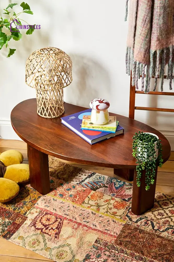 Klara Solid Wood Coffee Table for Living Room