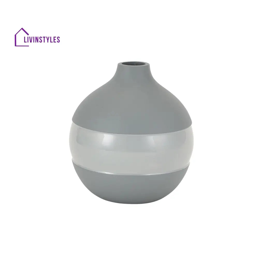 Klova Grey Enamel Vase Pot