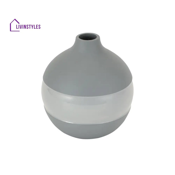 Klova Grey Enamel Vase Pot