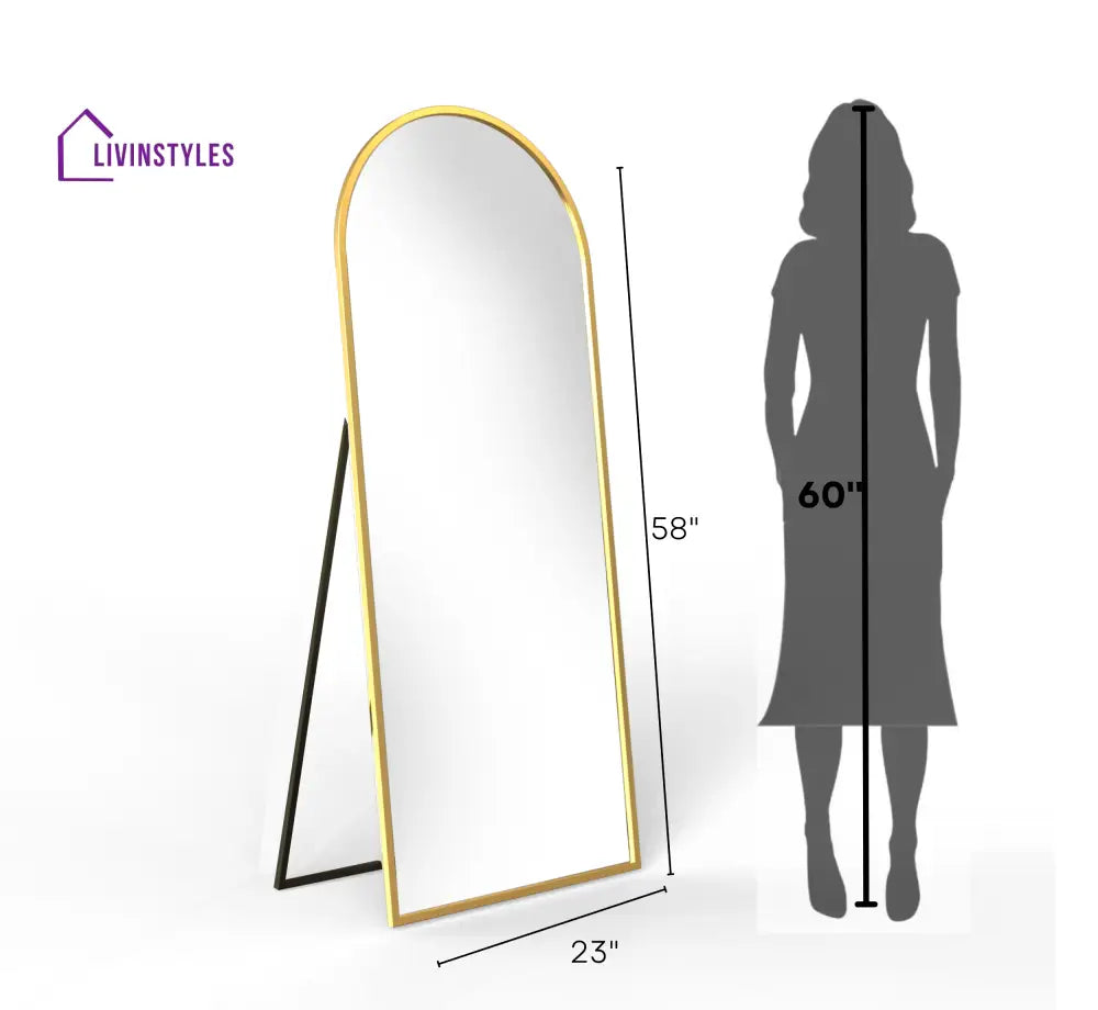 Kriti Metal Floor Mirror With Stand Mirrors