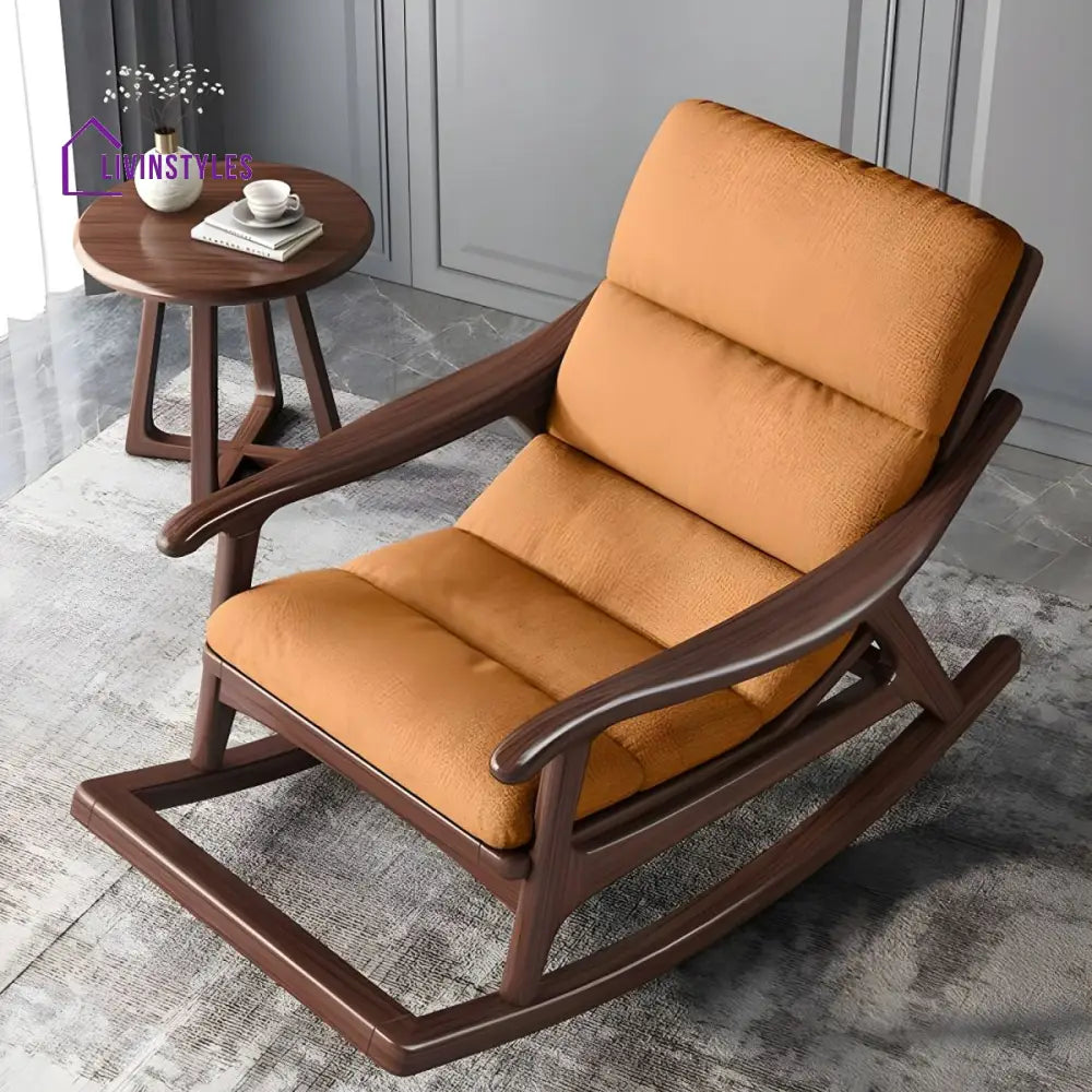 Kyra Solid Wood Rocking Chair for Living Room