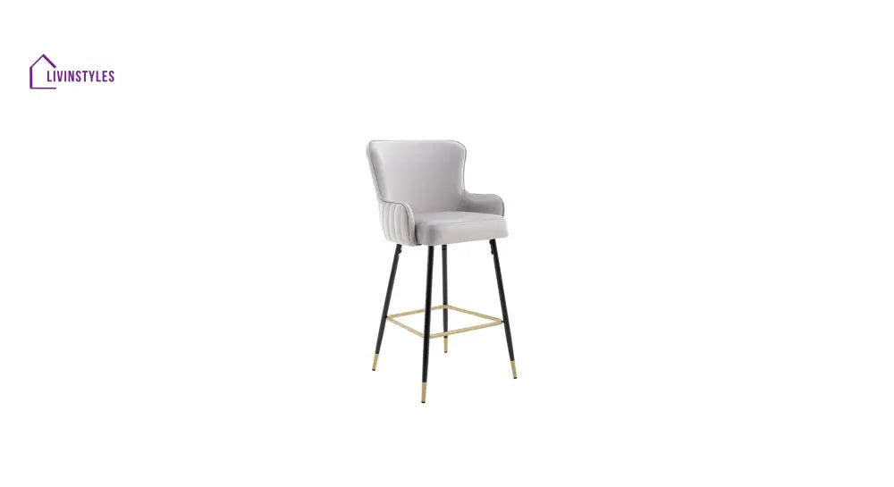 Lakshya Grey Color Nolen Bar Stool