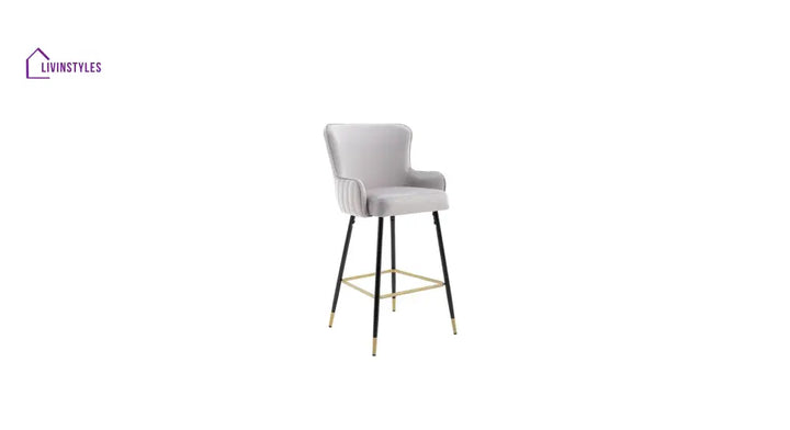 Lakshya Grey Color Nolen Bar Stool