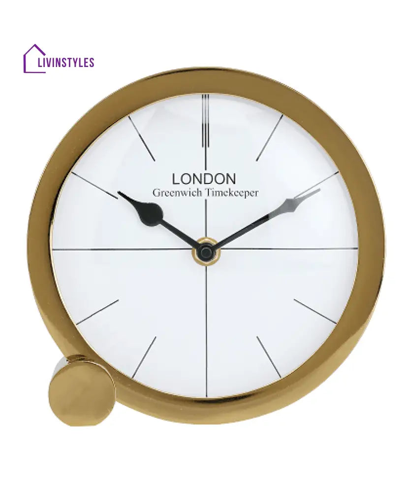 Langston Gold Table Clock