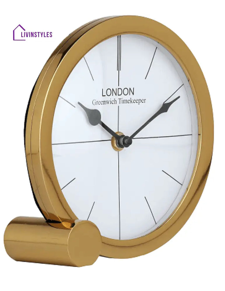 Langston Gold Table Clock