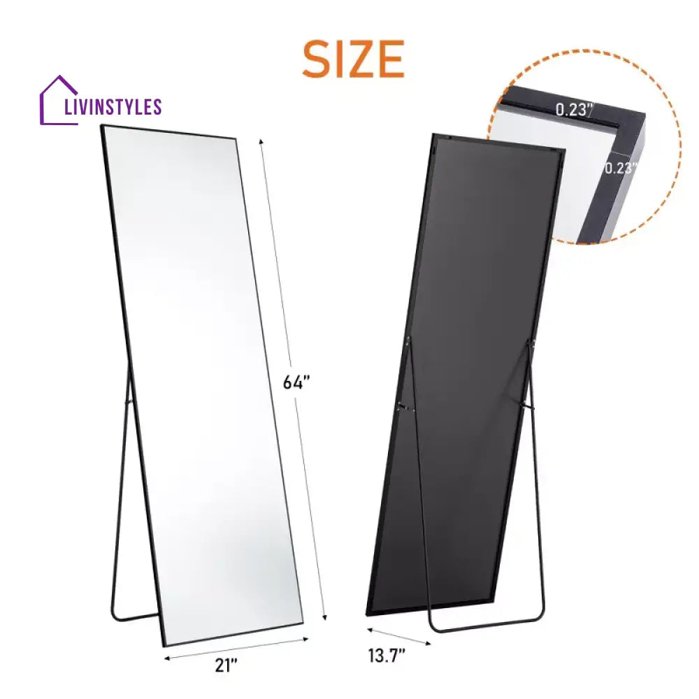 Larina Metal Rectangle Shape Full Length Mirror