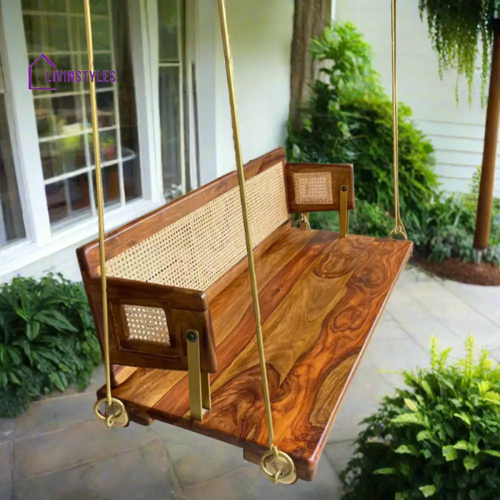 Lark Wooden Swing — Reversible Swing Without Cushion & Armrest