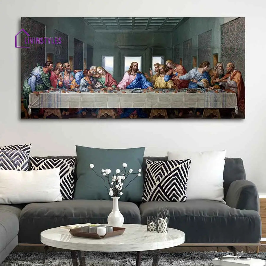 Last Supper Of Jesus Canvas Wall Painting