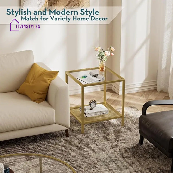 Lavanya Metal Side Table For Living Room