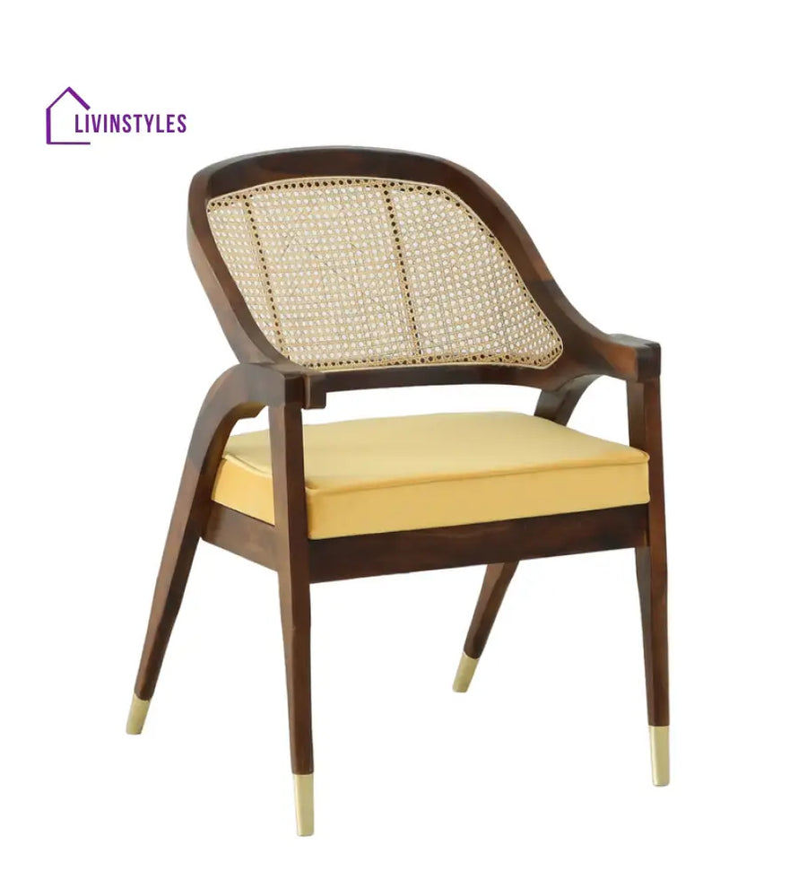 Lavanya Solid Wood Rattan Cane Chair