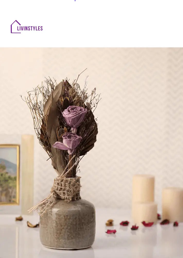 Lea Dried Lavender Small Vase