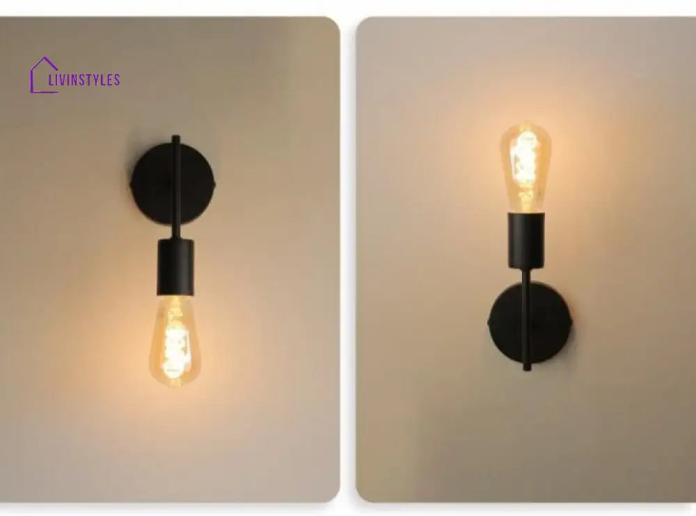 Leibal Black Metal Wall Light By Ss Lightings Lamp