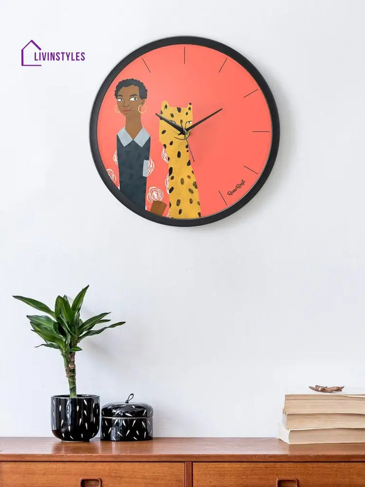 Leopard Adventure Multicolor Wall Clock