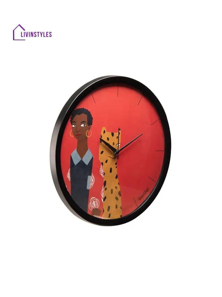 Leopard Adventure Multicolor Wall Clock