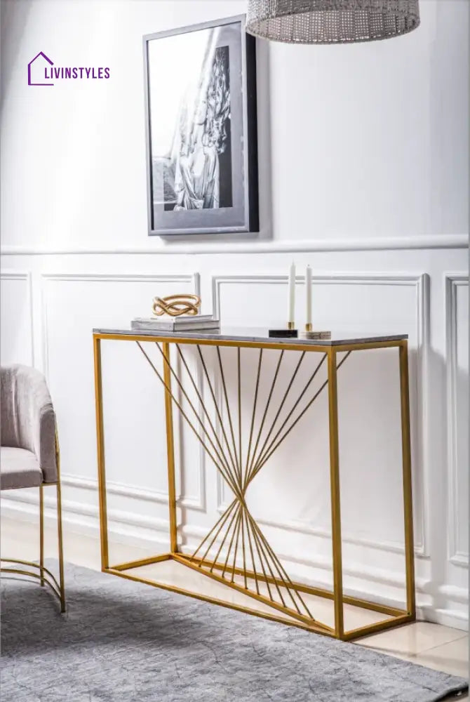 Lokesh Metal Console Table