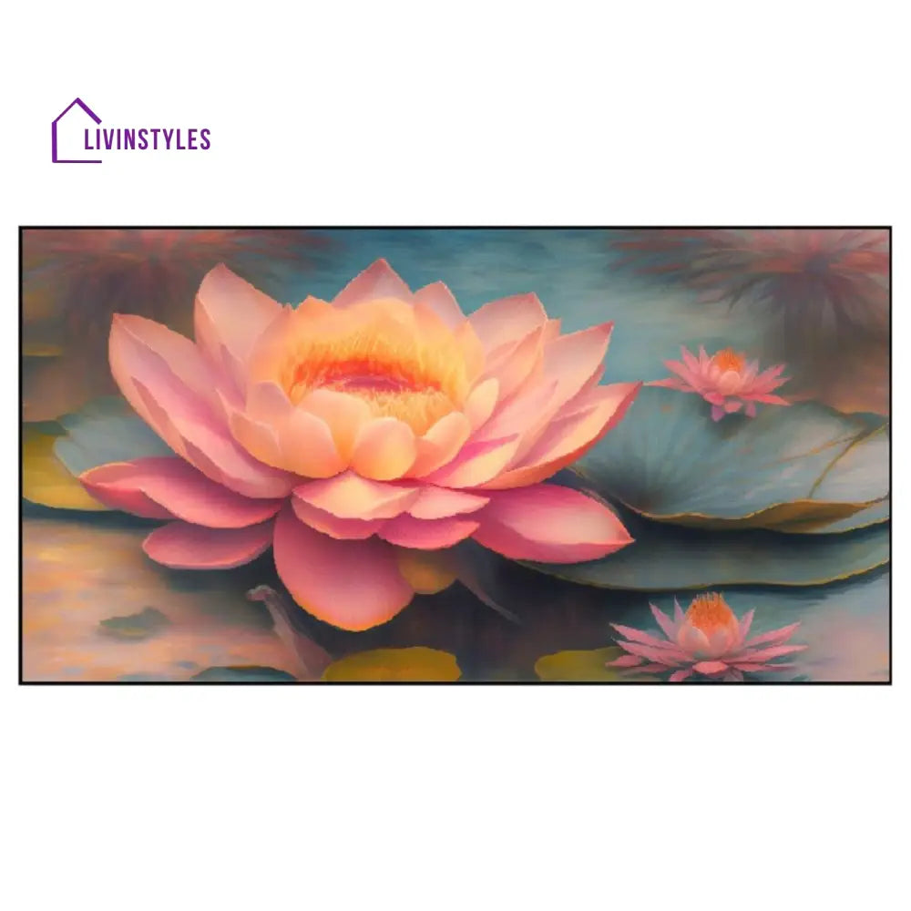 Lotus Flower Serenity Wall Painting