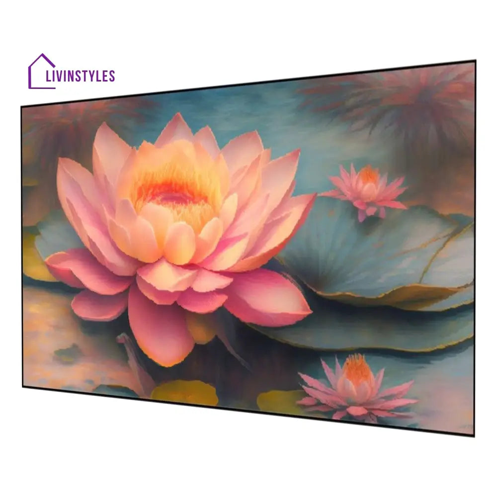 Lotus Flower Serenity Wall Painting