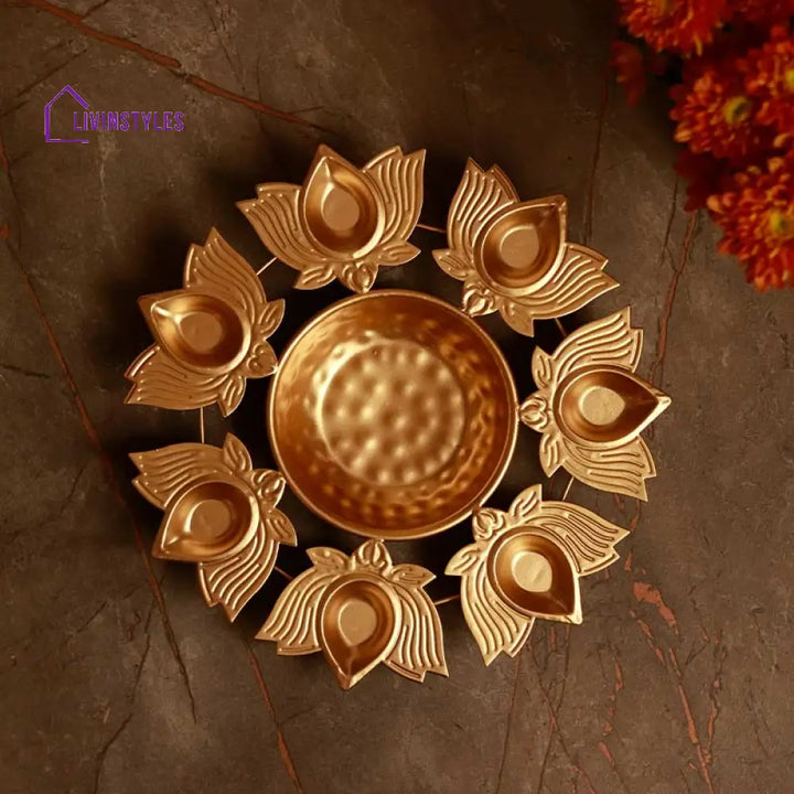 Lotus Inspired Centerpiece Urli Diya