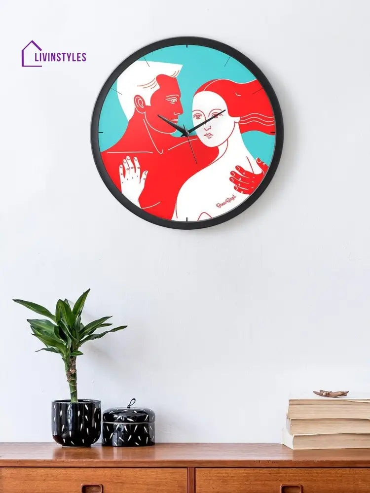 Love Forever Multicolor Wall Clock