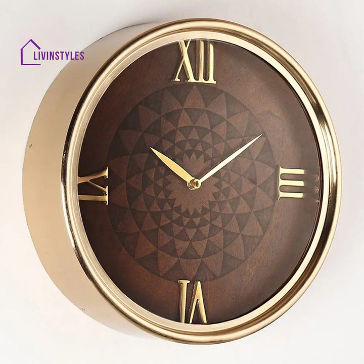 Luxe Woodcraft Wall Clock