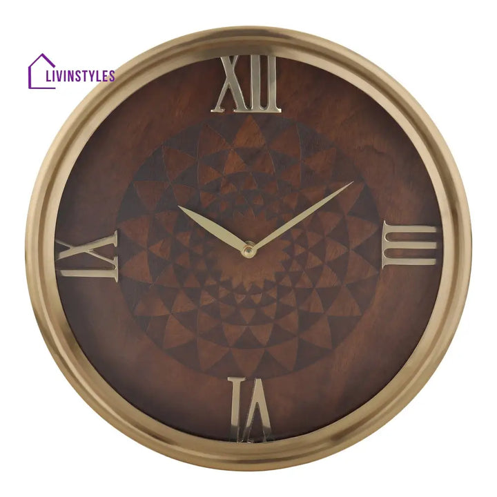 Luxe Woodcraft Wall Clock