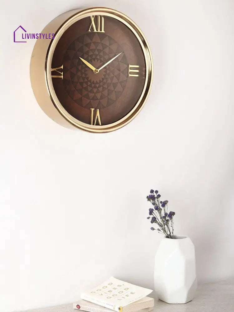 Luxe Woodcraft Wall Clock