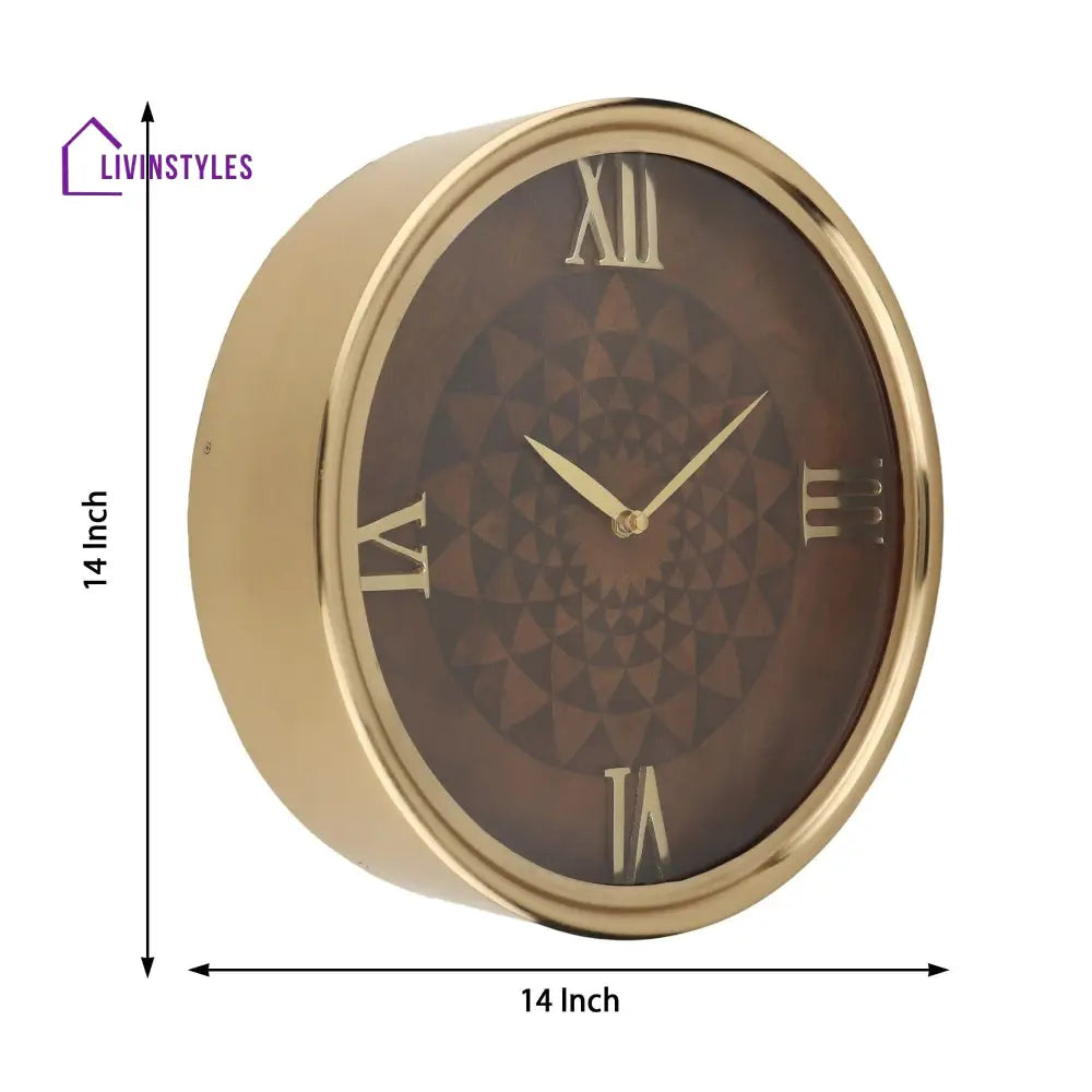 Luxe Woodcraft Wall Clock