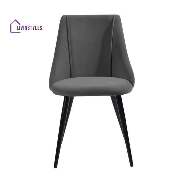 Luxurious Velvet Dining Designer Chair Grey Furniture